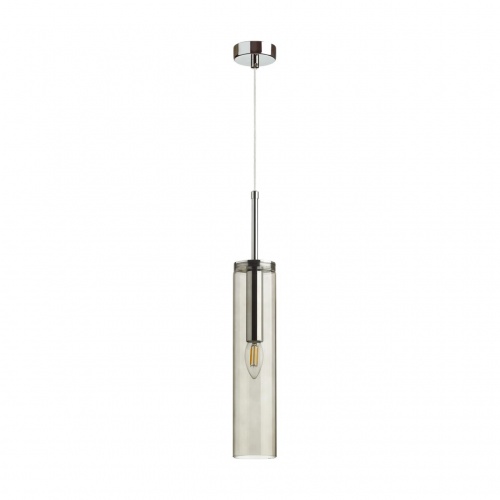 ODEON LIGHT 4694/1 PENDANT ODL20 000 хром/дымчатый Подвес E14 1*40W KLUM ODEON LIGHT 4694/1 PENDANT ODL20 000 хром/дымчатый Подвес E14 1*40W KLUM