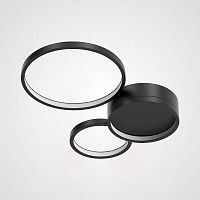 Потолочный светильник TWINE 3 rings Black