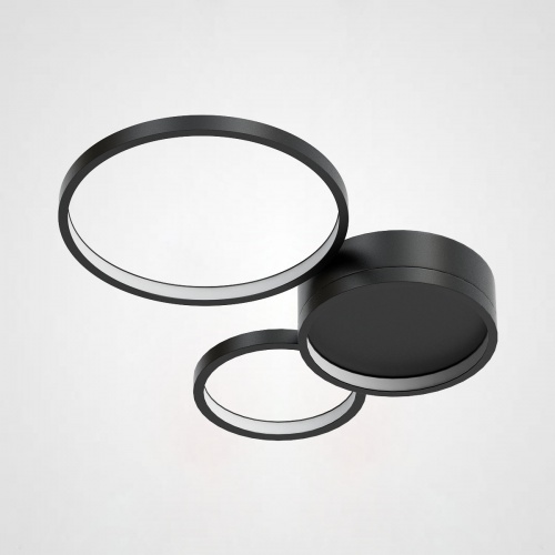 Потолочный светильник TWINE 3 rings Black