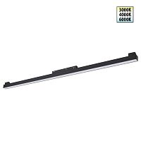 NOVOTECH 359621 SHINO NT25 158 черный Трековый светильник для низков. шинопровода с переключ. цв. темпер. IP20 LED 3000К\4000К\6000К 30W 48V FLUM