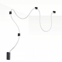 ODEON LIGHT 4391/30CL HIGHTECH ODL24 299 черный/металл/канат Настенно-потолочный светильник накладной (3 крепления в комплекте) IP20 LED 30W 1185Лм 4000K CORDA