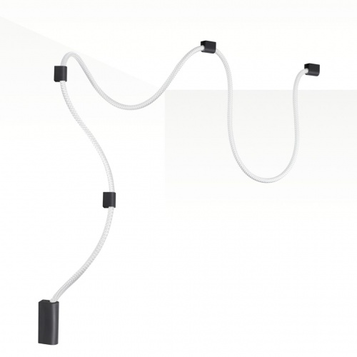 ODEON LIGHT 4391/30CL HIGHTECH ODL24 299 черный/металл/канат Настенно-потолочный светильник накладной (3 крепления в комплекте) IP20 LED 30W 1185Лм 4000K CORDA