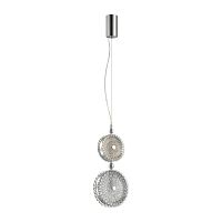 ODEON LIGHT EXCLUSIVE 5416/13LC L-VISION ODL_EX23 144 хром/св.серый/коричневый металл/стекло Подвес LED 13W 4000K CARAMELLA