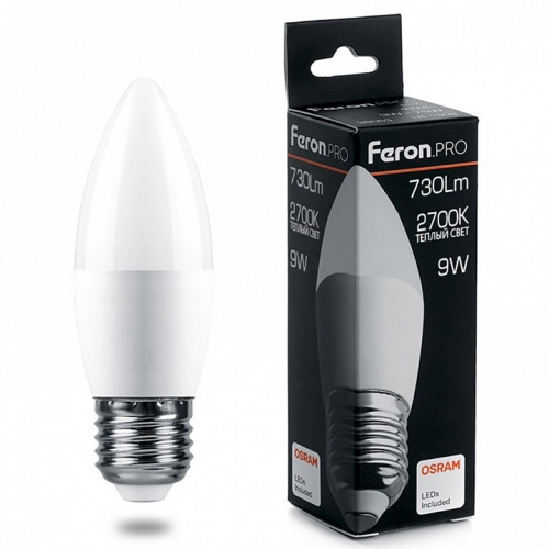 Лампа светодиодная Feron LB-1309 E27 9Вт 2700K 38062 Лампа светодиодная Feron LB-1309 E27 9Вт 2700K 38062