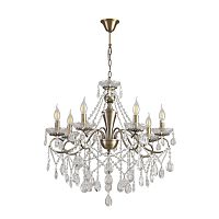 LUMION 8346/7 CLASSI LN26 089 бронза/прозрачный, металл/хрусталь Люстра потолочная E14 7*40W 220V LUINA