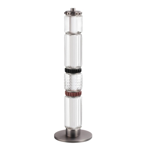 ODEON LIGHT EXCLUSIVE 5456/15TL L-VISION ODL_EX26 045 темный сатин.никель/терракот/черный Настольная лампа LED 15W 4000K COLLIER