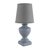 LUMION 8164/1T CLASSI LN26 483 серый, керамика/текстиль Настольная лампа E14 1*40W 220V BIANKA