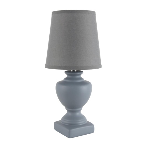 LUMION 8164/1T CLASSI LN26 483 серый, керамика/текстиль Настольная лампа E14 1*40W 220V BIANKA