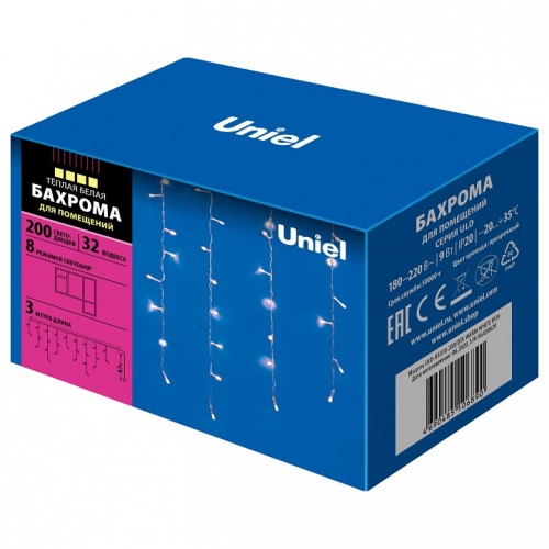 Бахрома световая Uniel ULD-B3010 UL-00003678 фото 4 Бахрома световая Uniel ULD-B3010 UL-00003678 фото 4