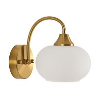 LUMION 8323/1W MODERNI LN26 038 латунь/белый, металл/стекло Бра E27 1*60W 220V LARINA