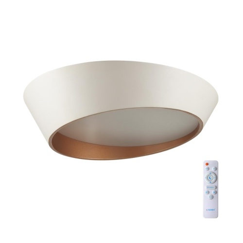 SONEX 7693/60L AVRA LED SN 587 Светильник металл/акрил/белый/золотистый LED 60Вт 3000-6000K D500 IP20 пульт ДУ APEX
