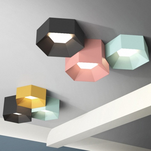 Потолочный светильник HEXAGON A H13 Light green фото 7 Потолочный светильник HEXAGON A H13 Light green фото 7