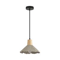 LUMION 8351/1A SUSPENTIONI LN26 326 черный/серый/бежевый, металл/дерево/цемент Подвес E27 60W 220V EOLIANA