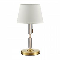 ODEON LIGHT EXCLUSIVE 4894/1T MODERN ODL_EX22 161 бронзовый/белый/абажур ткань Настольная лампа E27 1*60W LONDON