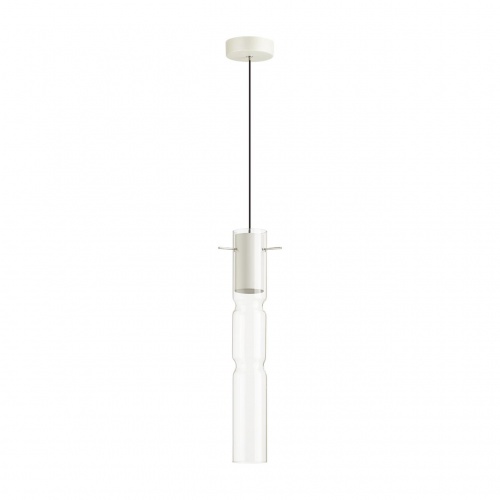 ODEON LIGHT 5059/5LB PENDANT ODL24 385 белый/прозрачный/металл/стекло Подвес LED 5W 3000K SCROW