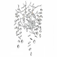 ODEON LIGHT 4970/3W HALL ODL24 615 матов.серебристый/алюмин./хрусталь Бра G9 3*40W DELICA