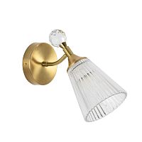 LUMION 8046/1W CLASSI LN26 107 латунь/прозрачный, металл/стекло Бра E14 40W 220V AURICA