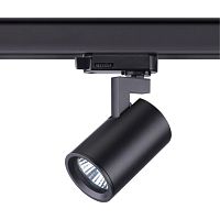 NOVOTECH 370649 PORT NT19 319 черный Светильник трёхфазный трековый IP20 GU10 50W 220V GUSTO
