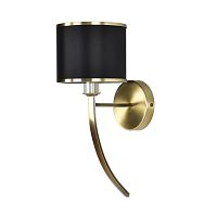 LUMION 8406/1W MODERNI LN26 000 античная бронза/черный металл/текстиль Бра Е14 40W 220V DEMETRA