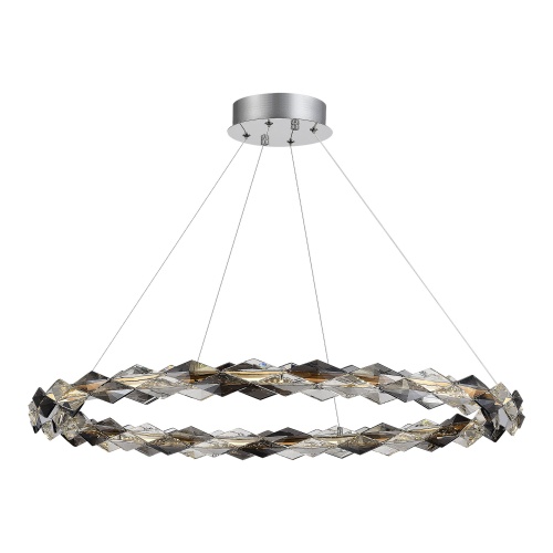 SL6009.113.01 Люстра подвесная ST-Luce Золотистый/Прозрачно-Дымчатый LED 1*30W 3000K SL6009.113.01 Люстра подвесная ST-Luce Золотистый/Прозрачно-Дымчатый LED 1*30W 3000K