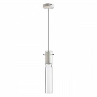 ODEON LIGHT 5058/5LB PENDANT ODL24 385 белый/прозрачный/металл/стекло Подвес LED 5W 3000K SCROW