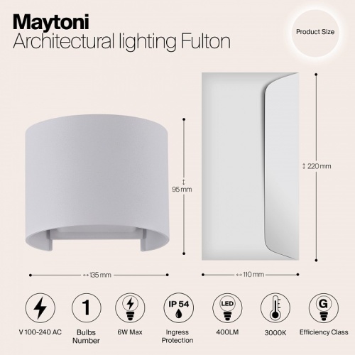 Накладной светильник Maytoni Fulton O573WL-L6W фото 5