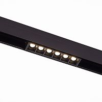 ST361.436.06 Магнитный трековый светильник Черный LED 1*6W 3000K 532Lm Ra>90 36° IP20 L115xW22xH44 48V