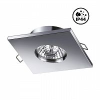 NOVOTECH 370806 SPOT NT22 598 хром Светильник встраиваемый влагозащищенный IP44 GU10 50W 220V AQUA