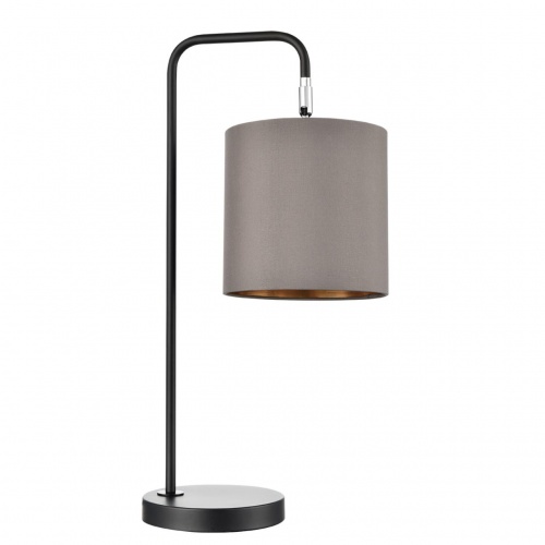 LUMION 8037/1T MODERNI LN26 461 черный/серый/золотой, металл/текстиль Настольная лампа Е27 60W 220V ELSA