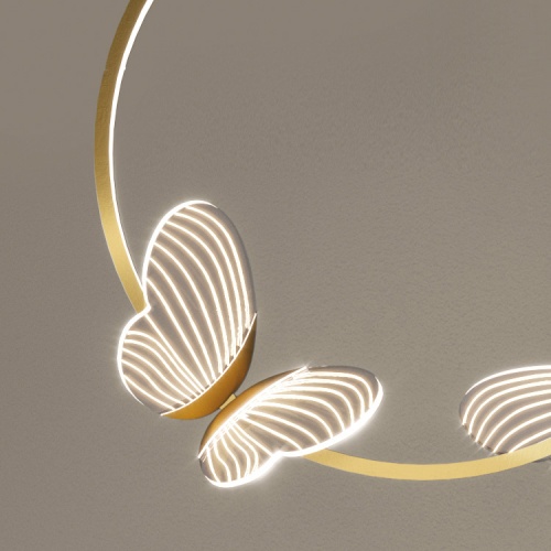 Подвесной светильник BABETTA RING 1 brass 4000К фото 2
