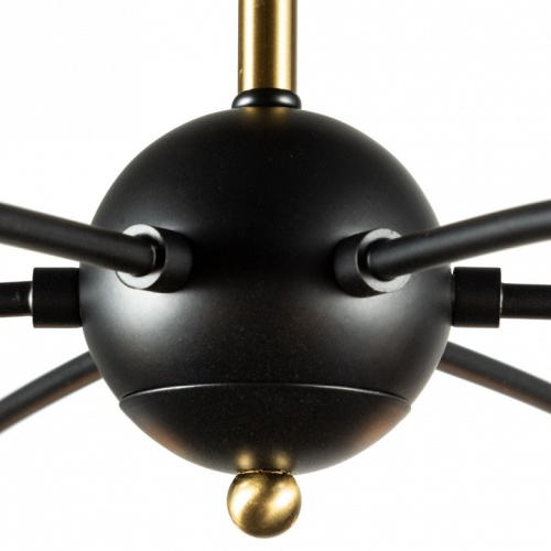 Люстра на штанге Arte Lamp Glasgow A1963PL-6BK фото 3