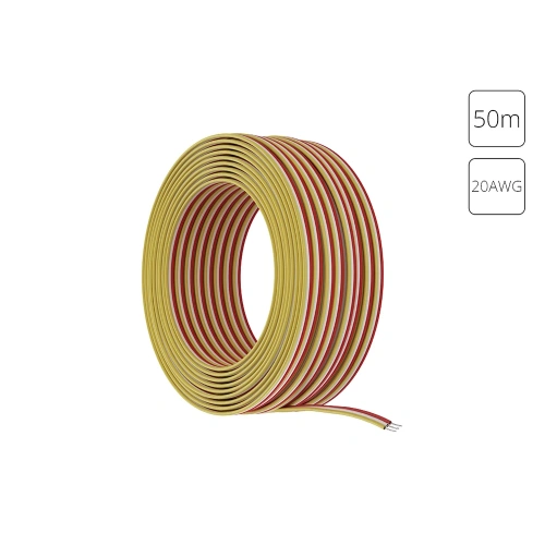 Провод 3-жильный для светодиодной ленты MIX 50м, 20AWG Arte Lamp STRIP-ACCESSORIES A20-3W Провод 3-жильный для светодиодной ленты MIX 50м, 20AWG Arte Lamp STRIP-ACCESSORIES A20-3W