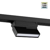 NOVOTECH 359753 PORT NT25 258 черный Светильник однофазный трехжильный трековый с переключ. цв. температуры IP20 LED 6W 180-265V 2700К/3200К/4000К EOS