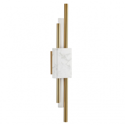ODEON LIGHT 4359/10WL MIDCENT ODL23 175 белый мрамор/золотистый металл Настенный светильник IP20 LED 10W 655Лм 3000K MARMI
