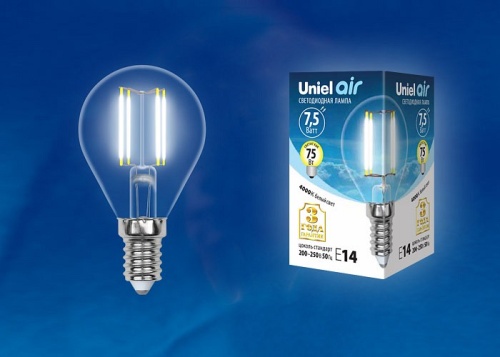 Лампа светодиодная Uniel Air E14 7.5Вт 4000K UL-00003254 Лампа светодиодная Uniel Air E14 7.5Вт 4000K UL-00003254