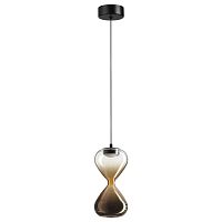 ODEON LIGHT 5094/4L PENDANT ODL25 357 черный/прозрачн./золотой градиент/металл/стекло Подвес LED 4W 4000K 388Лм GLESSI