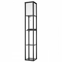 LUMION 8093/1F COMFI LN26 460 черный/белый, дерево/текстиль Торшер Е27 1*60W 220V PRACTIC