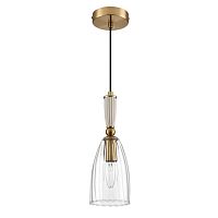 LUMION 8284/1A SUSPENTIONI LN26 389 античная бронза/прозрачный, металл/керамика/стекло Подвес Е14 1*40W 220V DERBI