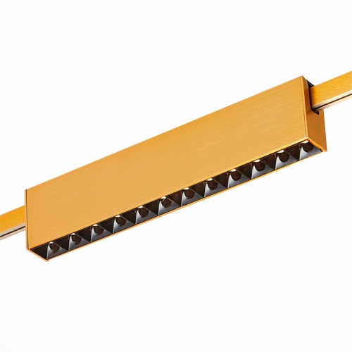 ST816.206.12 Магнитный трековый светильник FARM Золотистый LED 1*12W 3000K 706Lm Ra90 40 IP20 L232xW24xH48,5 24V ST816.206.12 Магнитный трековый светильник FARM Золотистый LED 1*12W 3000K 706Lm Ra90 40 IP20 L232xW24xH48,5 24V