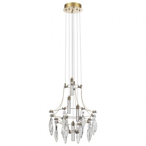 ODEON LIGHT EXCLUSIVE 7000/35L CLASSIC ODL_EX25 069 Подвесной светильник металл/хрусталь/нерж сталь IP20 LED 35W 4000K 220-240V FLAMENCO