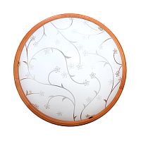 SONEX 3107 GL-WOOD SN 000 Светильник стекло/белое/св. орех E27 3*100Вт D560 LUARO WOOD