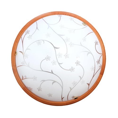 SONEX 3107 GL-WOOD SN 000 Светильник стекло/белое/св. орех E27 3*100Вт D560 LUARO WOOD