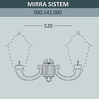 Консоль для паркового фонаря FUMAGALLI MIRRA SYS  000.142.000.A0