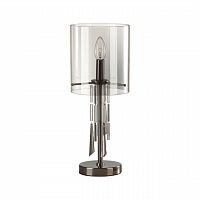 ODEON LIGHT EXCLUSIVE 4890/1T HALL ODL_EX23 000 черный хром/дымчатый/ металл/стекло Настольная лампа E14 1*40W NICOLE