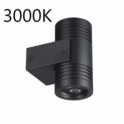 ODEON LIGHT 6648/12WL3 NATURE ODL25 687 черный/металл Фасадный светильник IP67 LED 12W 3000K 30° AC85-265V STIMA