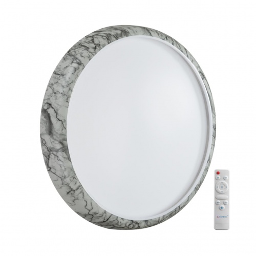 SONEX 7638/EL COLOR SN 137 Светильник пластик/бел. мрамор LED 70Вт 3000-6000K D510 IP43 пульт ДУ MRAMO WHITE