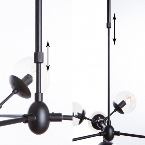 Люстра на штанге Arte Lamp BOLLA A1664SP-12BK фото 6