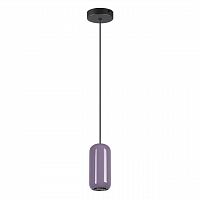 ODEON LIGHT 5053/1 PENDANT ODL24 375 черный/сиреневый/металл Подвес GU10 LED 4W OVALI