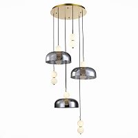 SL6112.203.42 Светильник подвесной ST-Luce Золотистый/Молочно-Белый,Прозрачно-Дымчатый LED 1*42W