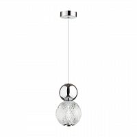 ODEON LIGHT 5007/7L L-VISION ODL23 573 хром/прозрачный/металл/акрил Подвес LED 7W 4000K 350Лм CRYSTAL